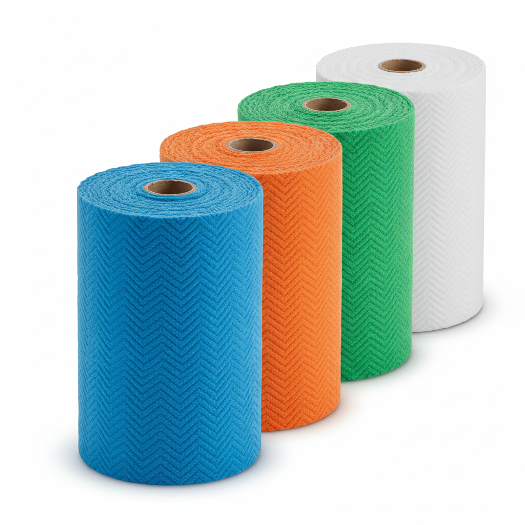 Pano Multiuso 600 Folhas - Azul, Laranja, Verde e Branco